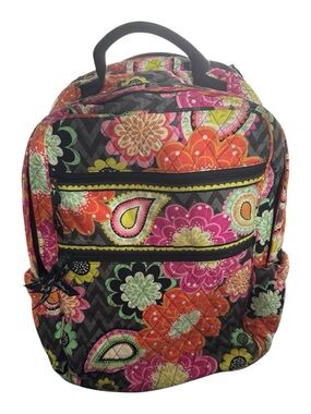 Vera Bradley Campus Backpack in the retired Ziggy Zinnia pattern. 